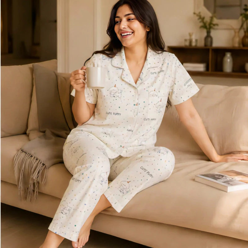 NIGHT SUIT SOFT THREE PIECE 38