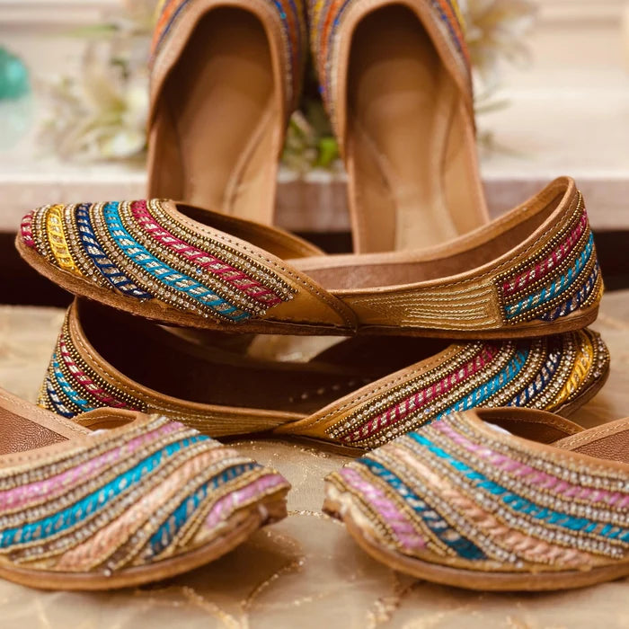 Punjabi Jutti multi Lace Work20260359