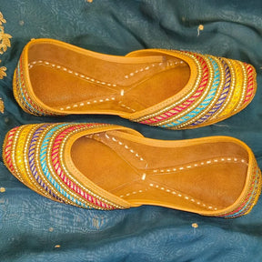 Punjabi Jutti multi Lace Work20260359