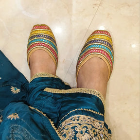 Punjabi Jutti multi Lace Work20260359