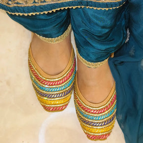 Punjabi Jutti multi Lace Work20260359