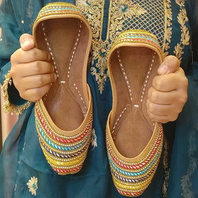 Punjabi Jutti multi Lace Work20260359