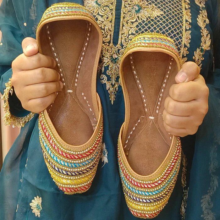 Punjabi Jutti multi Lace Work20260359