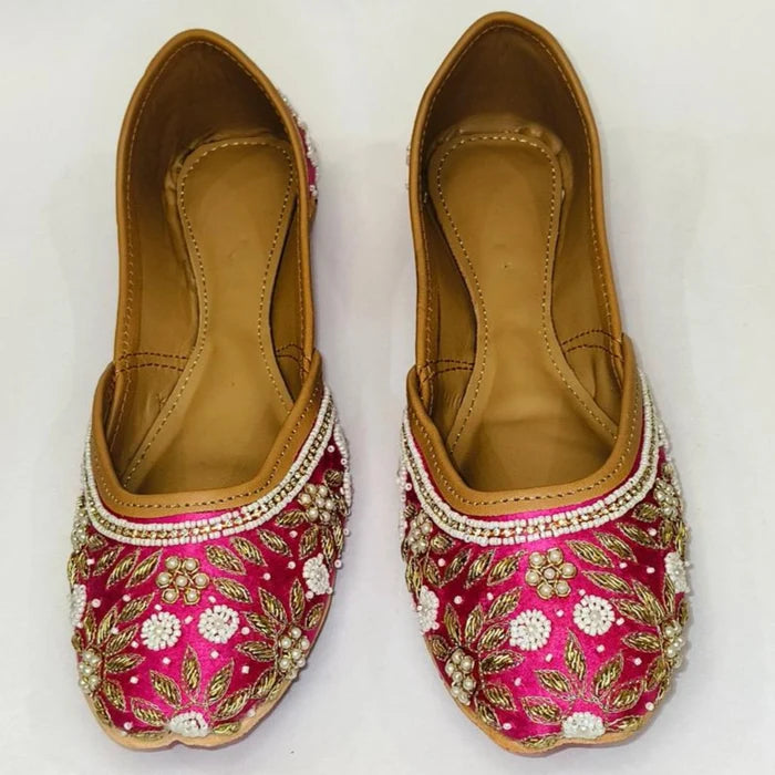 Punjabi Jutti Heavy Pearl Work 20260347