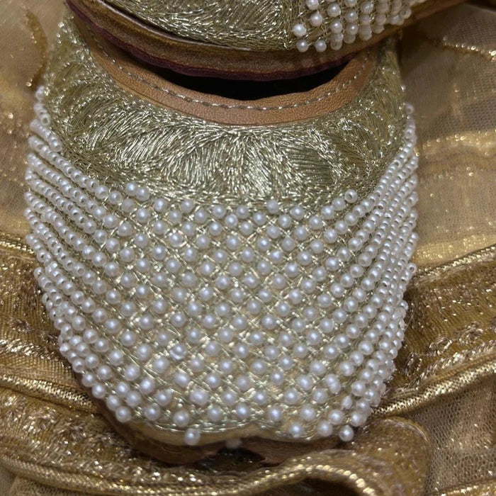 Punjabi Jutti pearl work 20260346