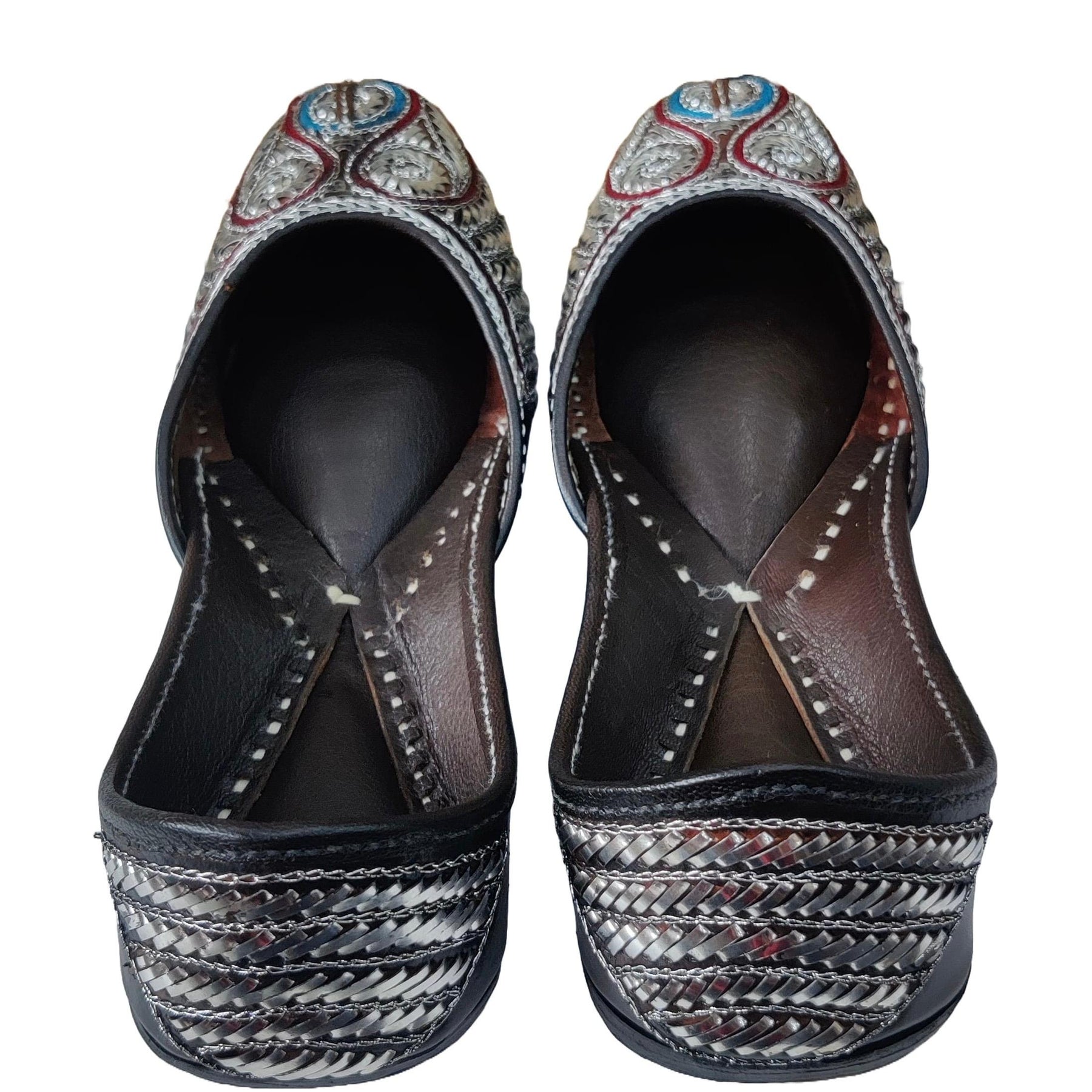 Punjabi Jutti pakisatni upper mota tilla work in  leather work 0313
