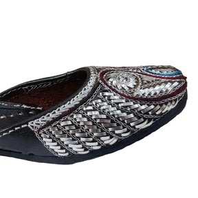 Punjabi Jutti pakisatni upper mota tilla work in leather work 20260348