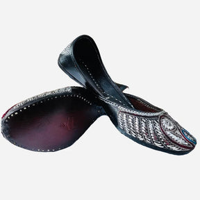 Punjabi Jutti pakisatni upper mota tilla work in leather work 20260348