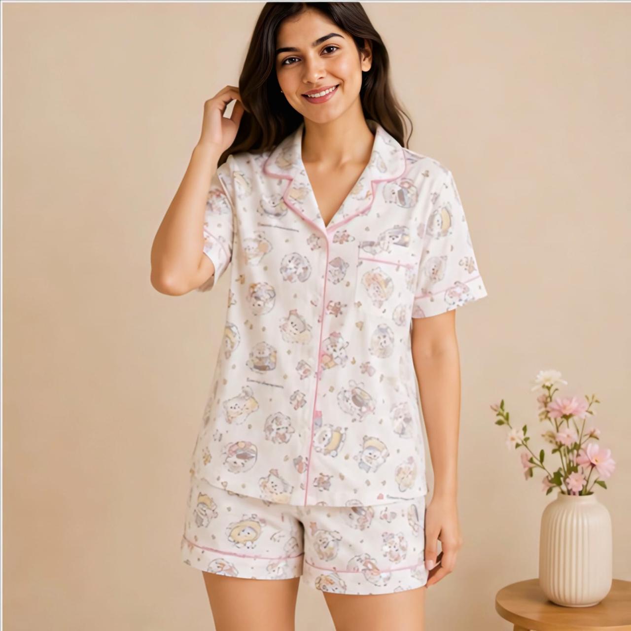 NIGHT SUIT SOFT THREE PIECE 340