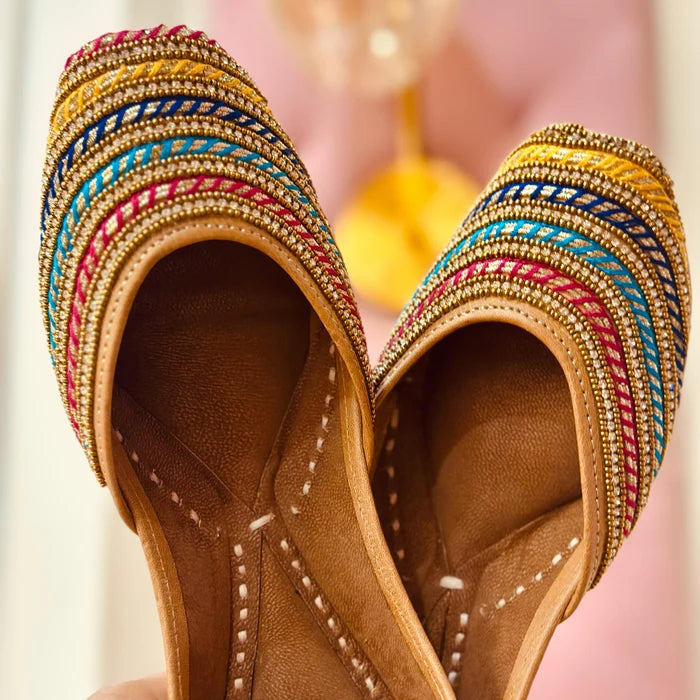 Punjabi Jutti multi Lace Work20260359