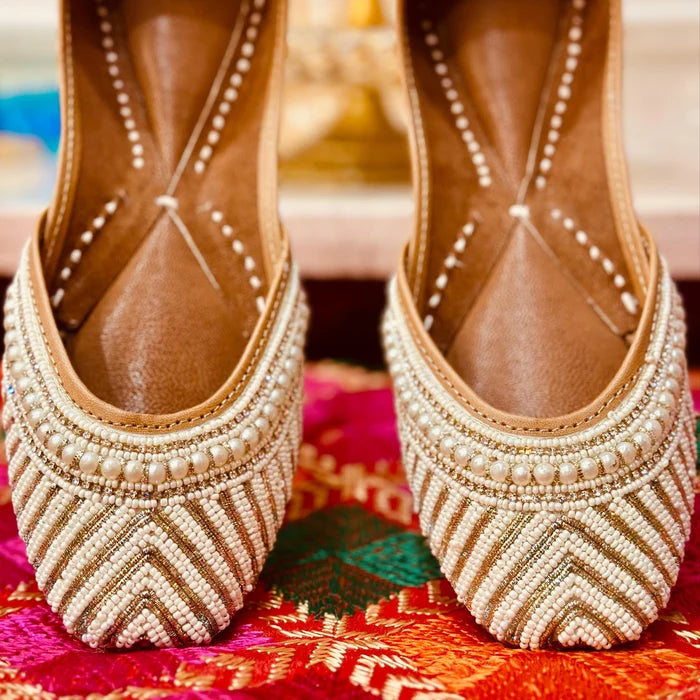 Punjabi Jutti Heavy Pearl Work 20260345
