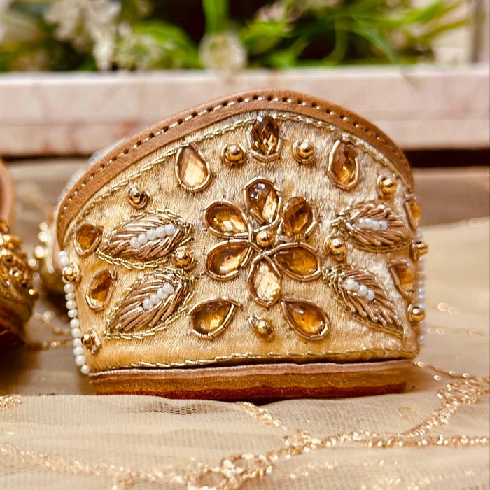 Punjabi Jutti two leaf stone work JMania 20260342