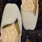Punjabi Jutti heavy stone side cut work 0306