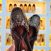 Punjabi Jutti casual in leather work 03120