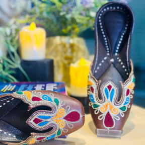 Punjabi Jutti pakisatni upper leather work 0312