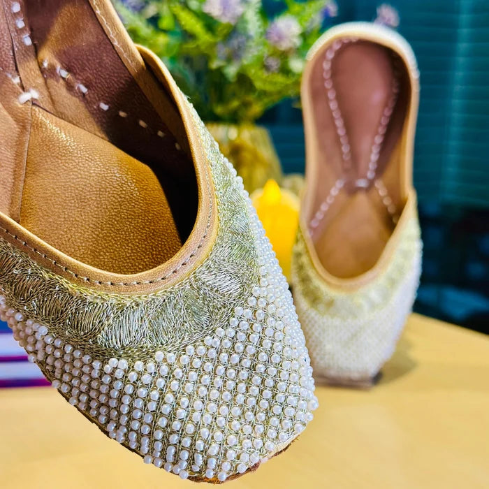 Punjabi Jutti pearl work 20260346