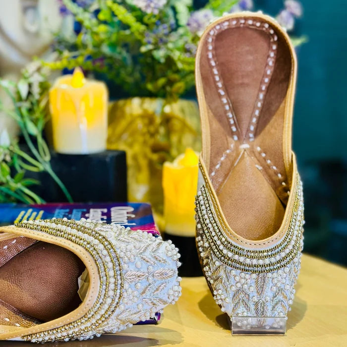 Punjabi Jutti pearl work 20260344