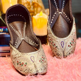 Punjabi Jutti pakisatni tilla upper leather work 0314